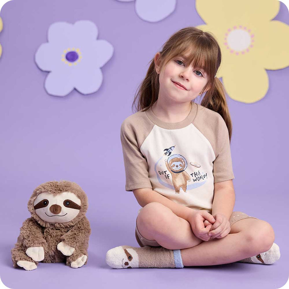 Sloth Shorties Pajamas - Calm Comfort