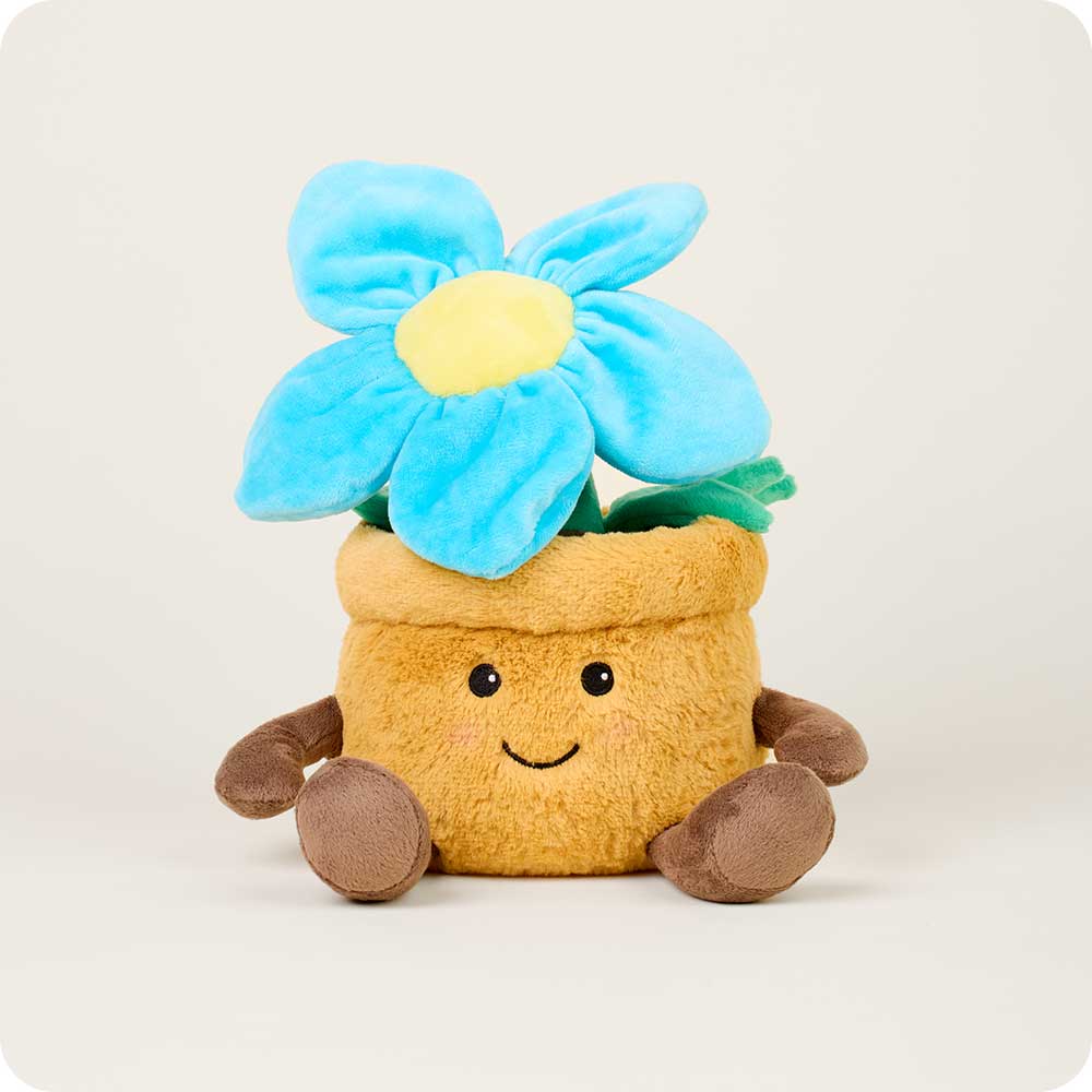 Blue Flower Pot Warmies - Gentle Mist