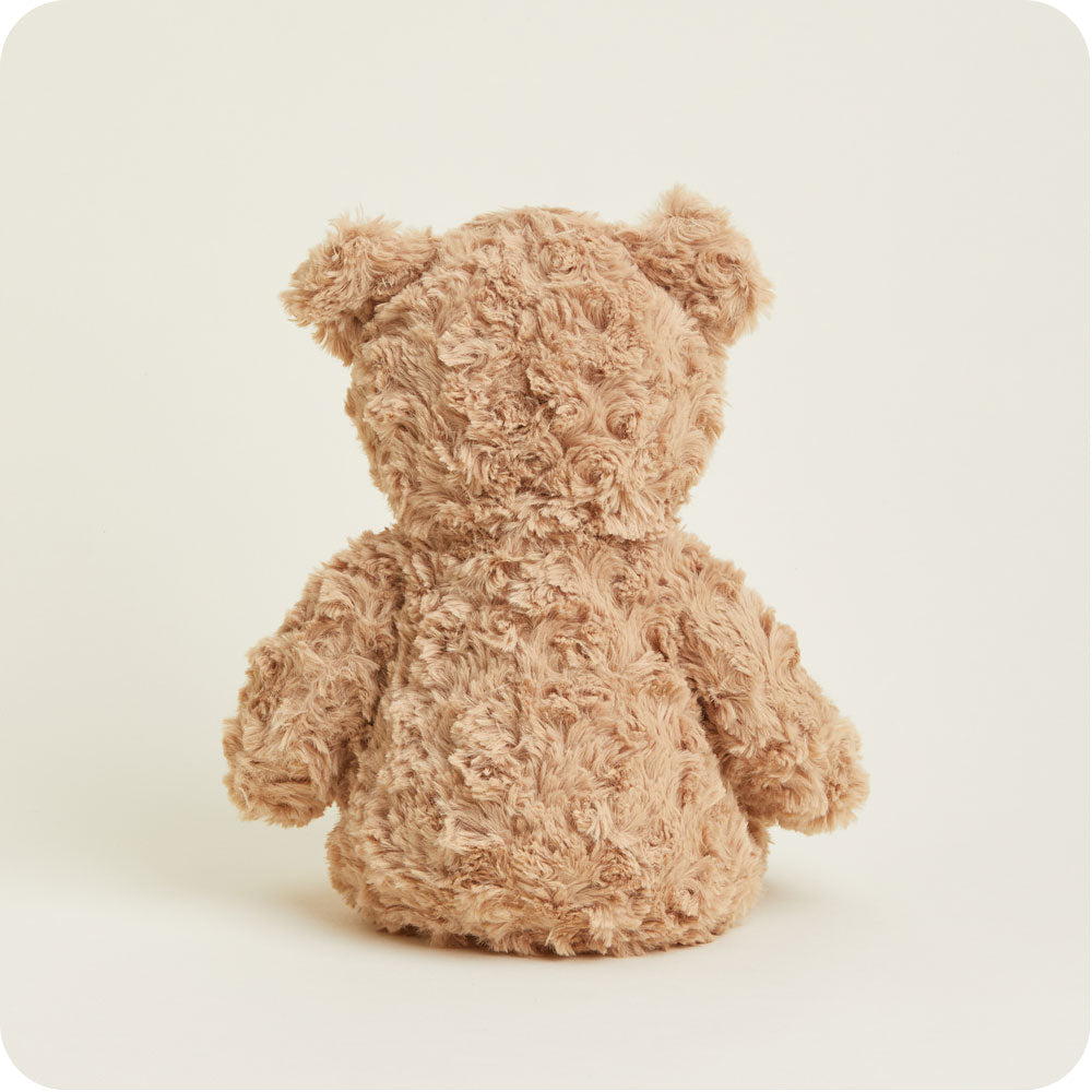 Brown Curly Bear Warmies - Cozy Glow