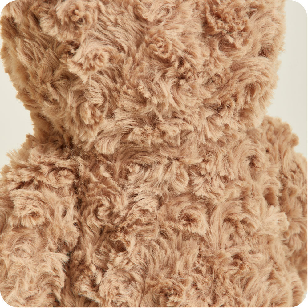 Brown Curly Bear Warmies - Cozy Glow