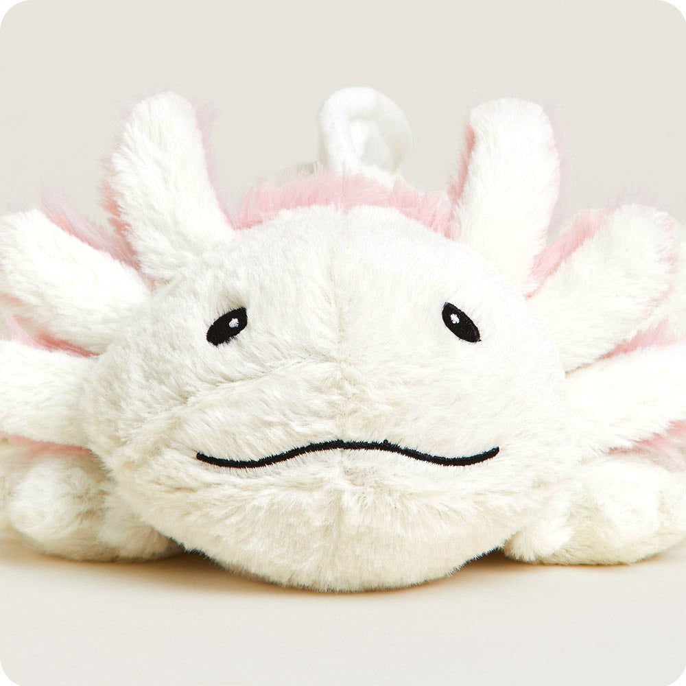White Axolotl Warmies - Home Glow