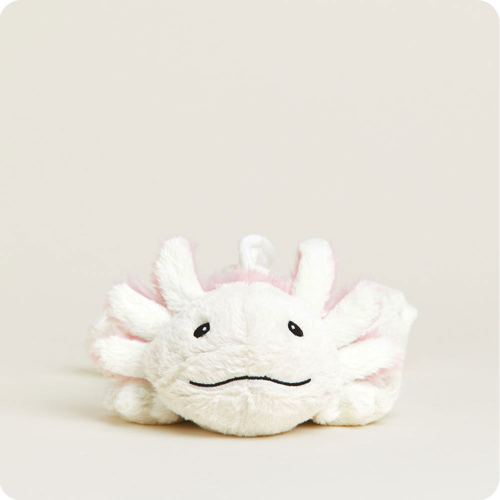 White Axolotl Warmies - Home Glow
