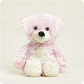 Pink Marshmallow Bear Warmies - Cozy Glow