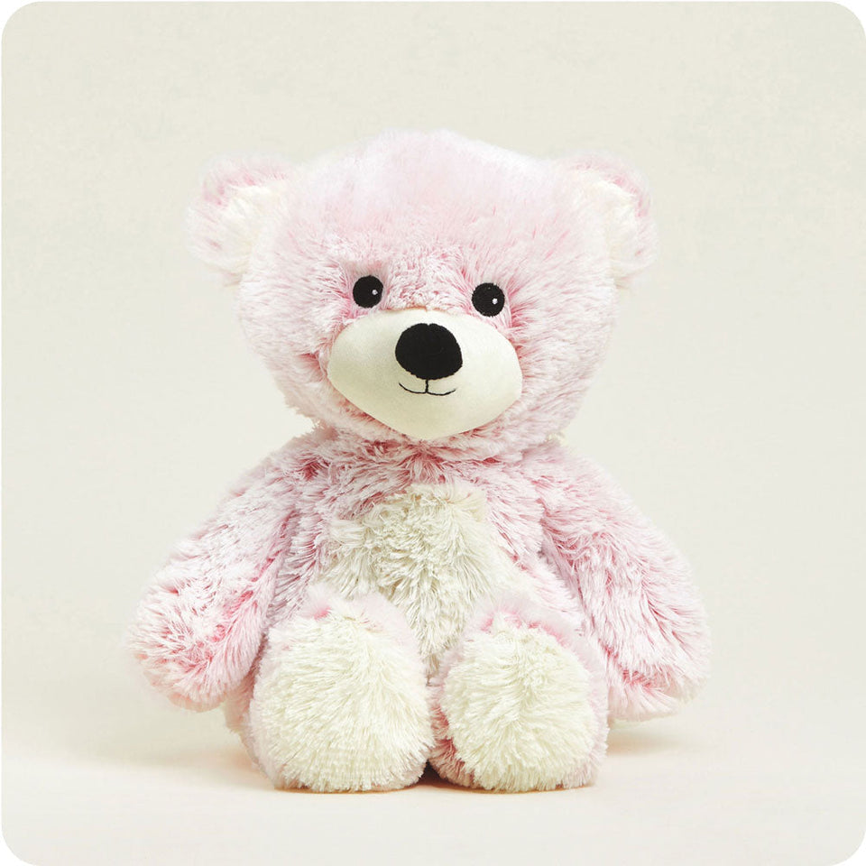 Pink Marshmallow Bear Warmies - Cozy Glow