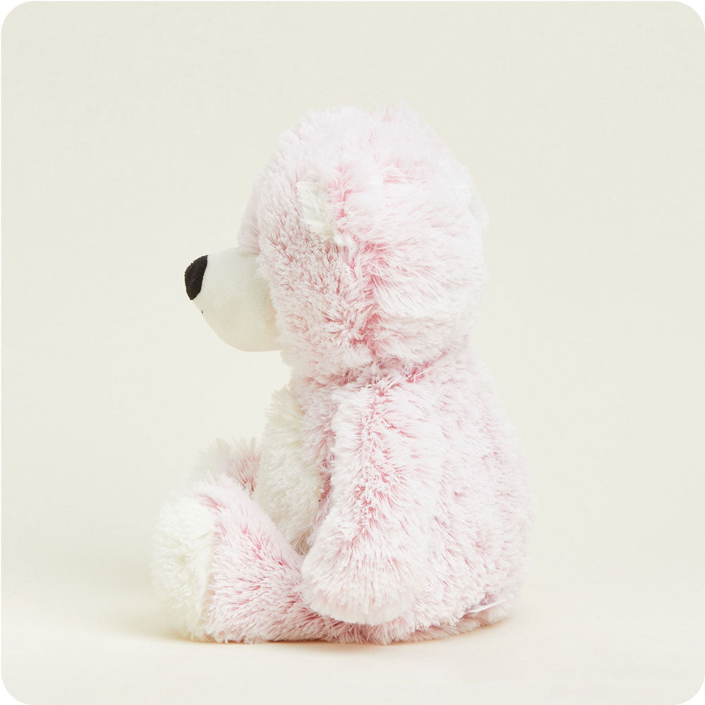 Pink Marshmallow Bear Warmies - Cozy Glow