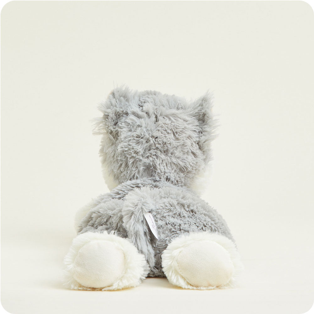 Laying Down Gray Cat Warmies - Bright Scent