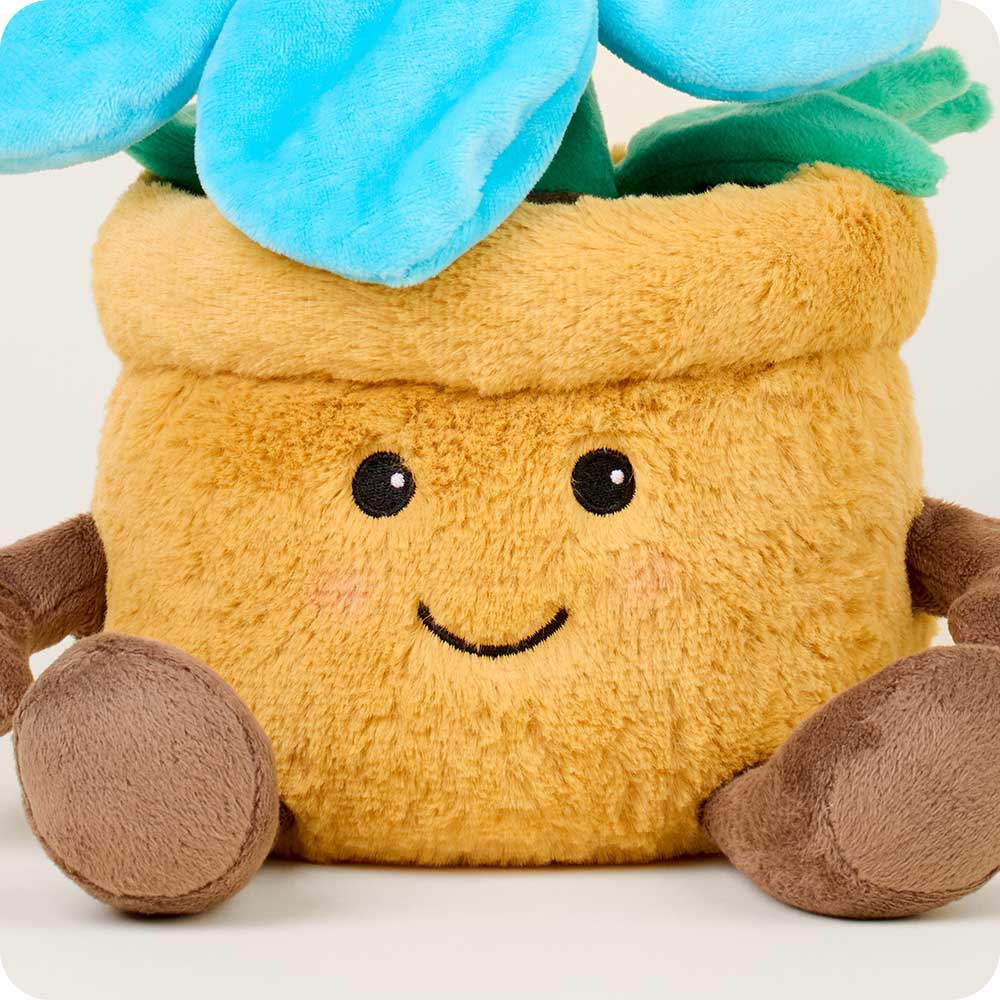 Blue Flower Pot Warmies - Gentle Mist