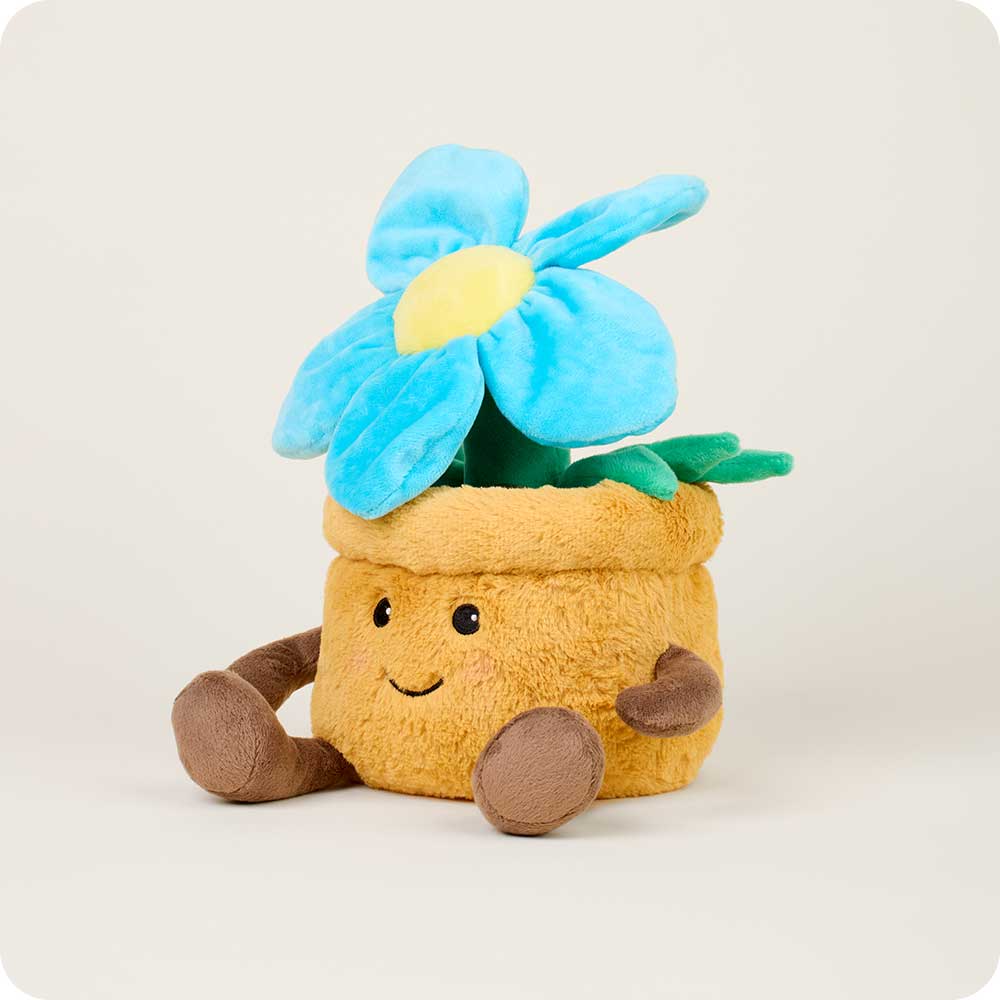 Blue Flower Pot Warmies - Gentle Mist