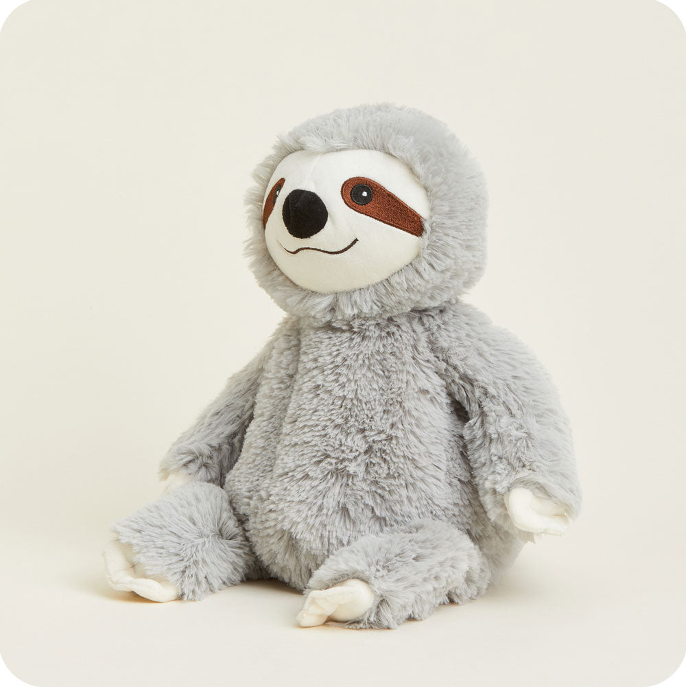 Gray Sloth Warmies - Cozy Glow