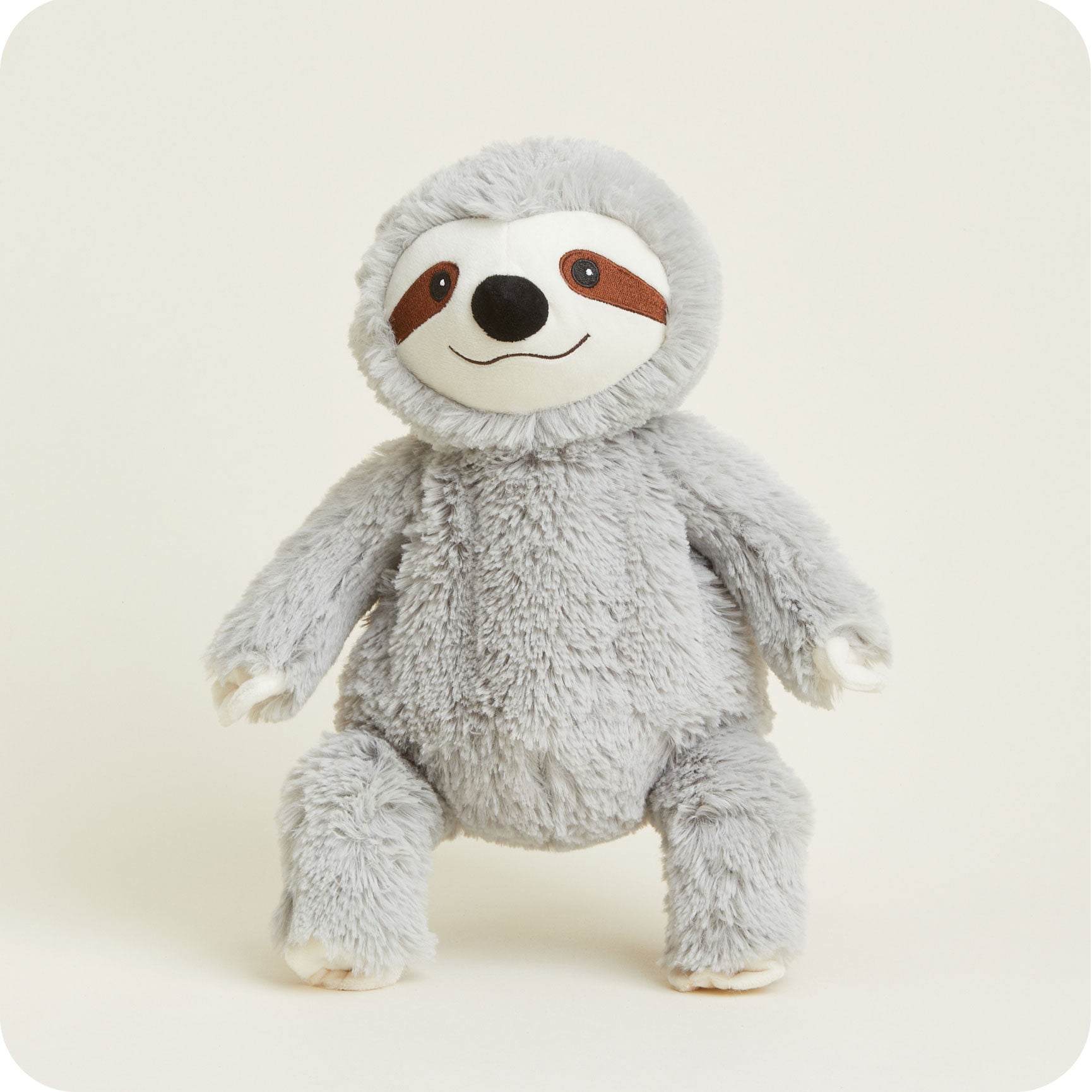Gray Sloth Warmies - Cozy Glow