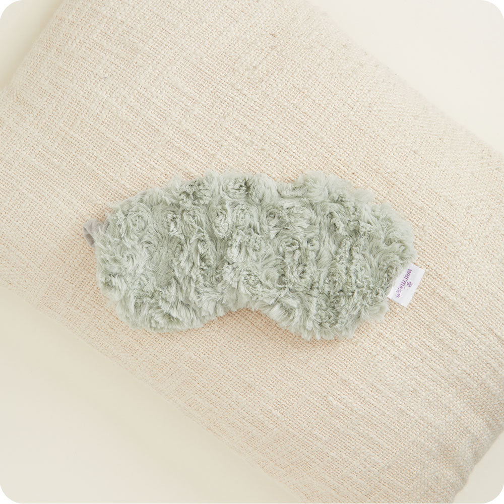 Curly Sage Green Eye Mask Warmies - Ready Carry