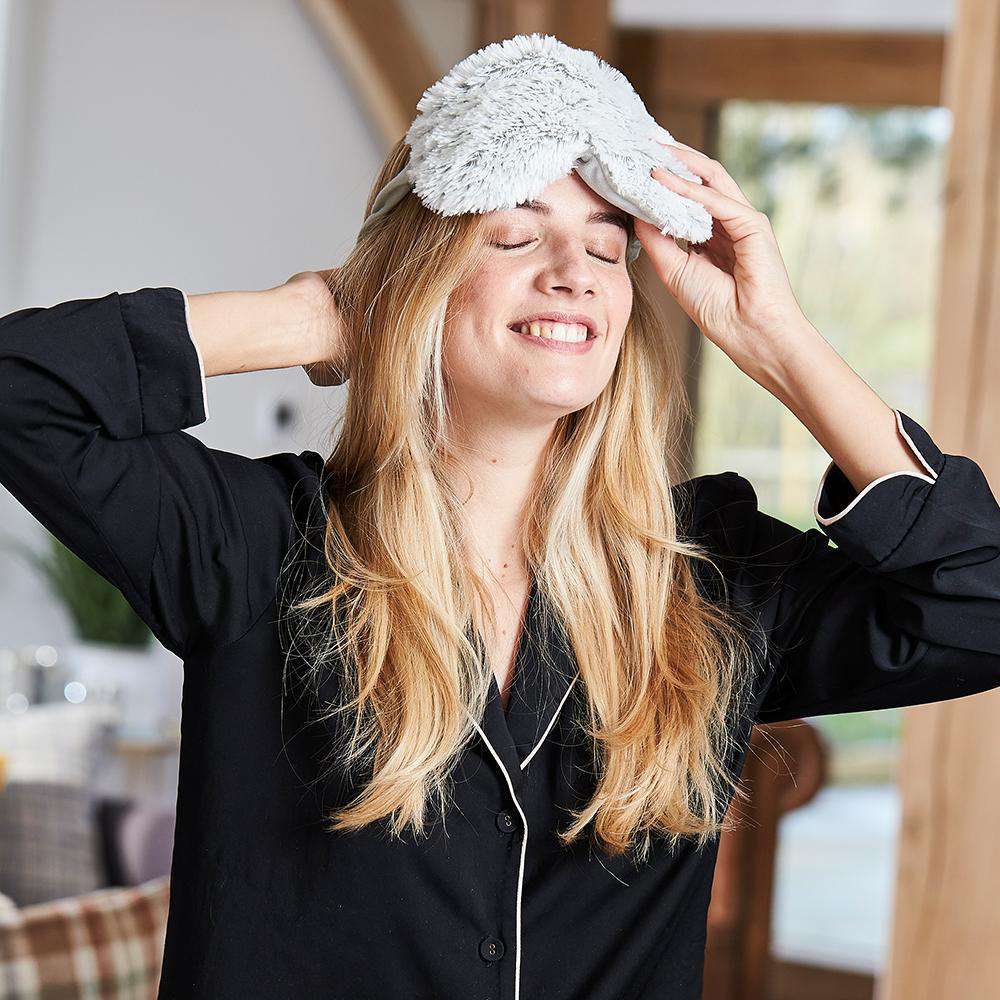 Marshmallow Gray Eye Mask Warmies - Quick Setup