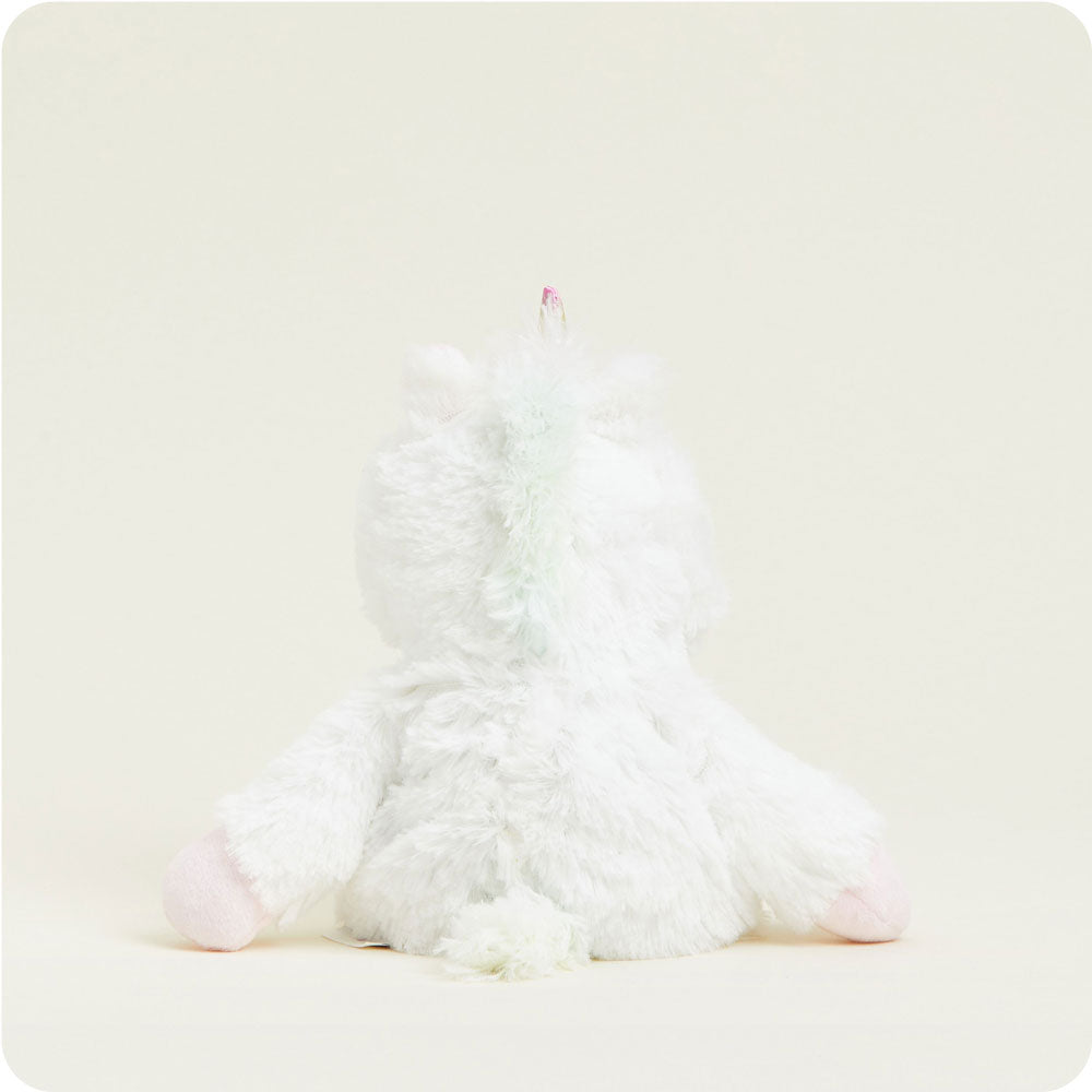 White Unicorn Warmies Junior - Cozy Glow