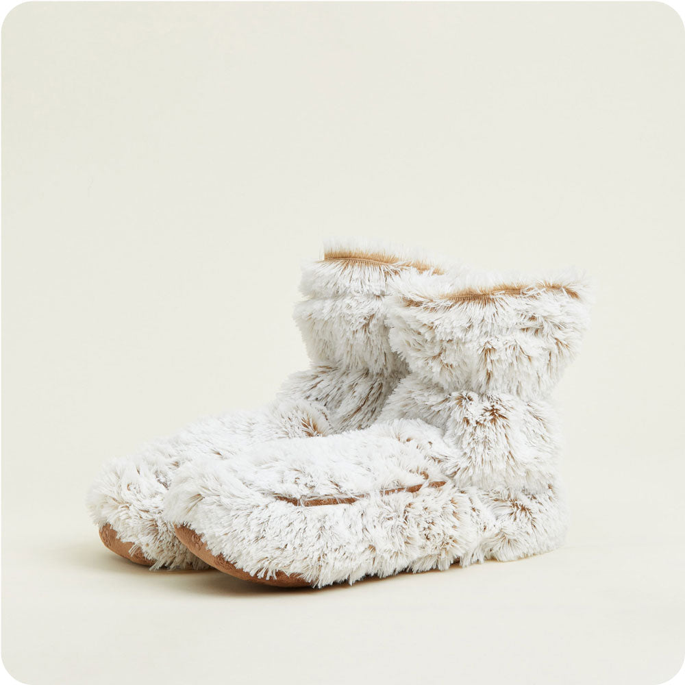Marshmallow Brown Boots Warmies® - Clean Mood