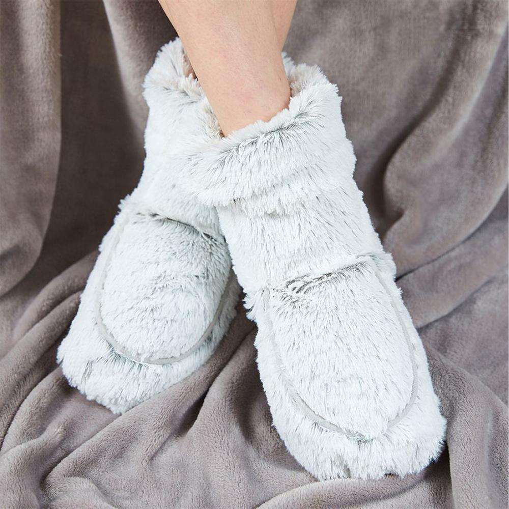 Marshmallow Gray Boots Warmies® - Clean Mood