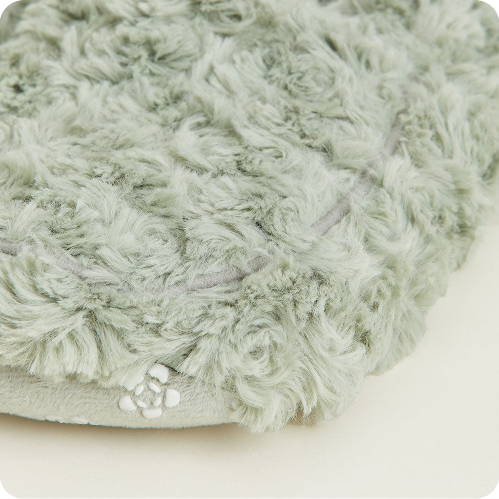 Curly Sage Green Slippers Warmies® - Modern Blend