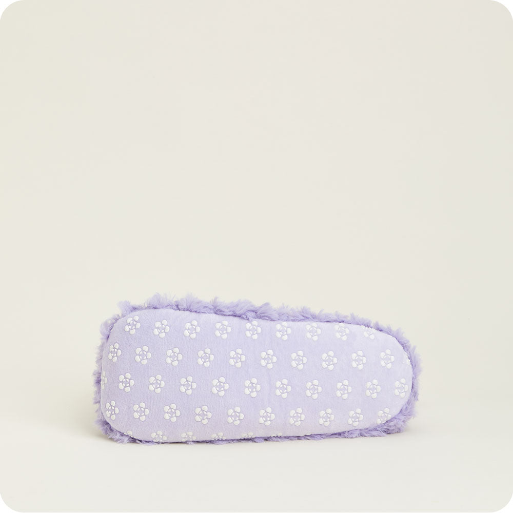 Curly Purple Slippers Warmies® - Cozy Glow