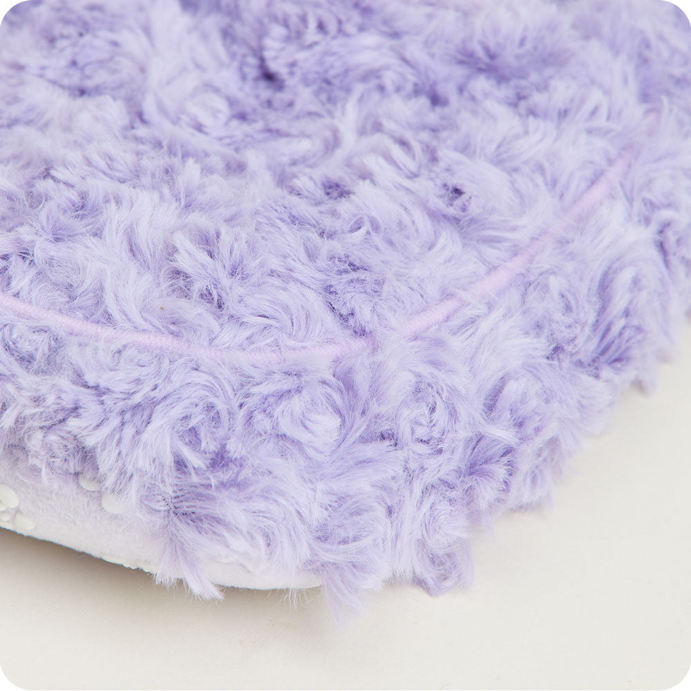 Curly Purple Slippers Warmies® - Cozy Glow