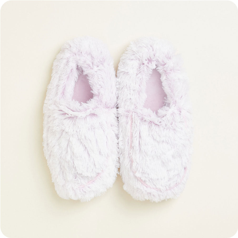 Marshmallow Lavender Slippers Warmies® - Classic Notes