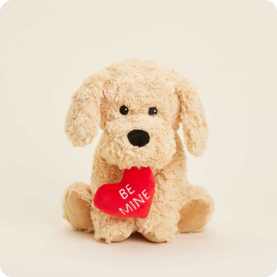 Be Mine Golden Dog Warmies - Easy Spritz