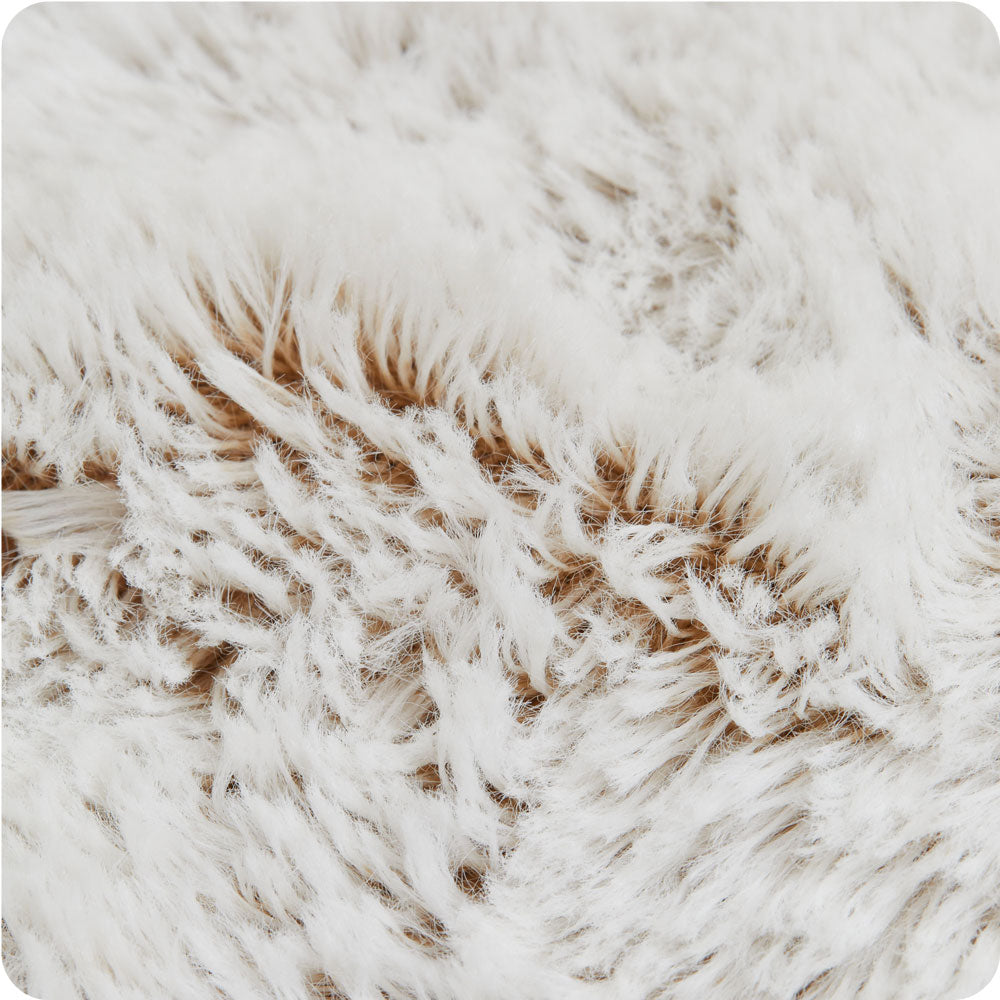 Marshmallow Brown Heart Heat Pad Warmies - Simple Care