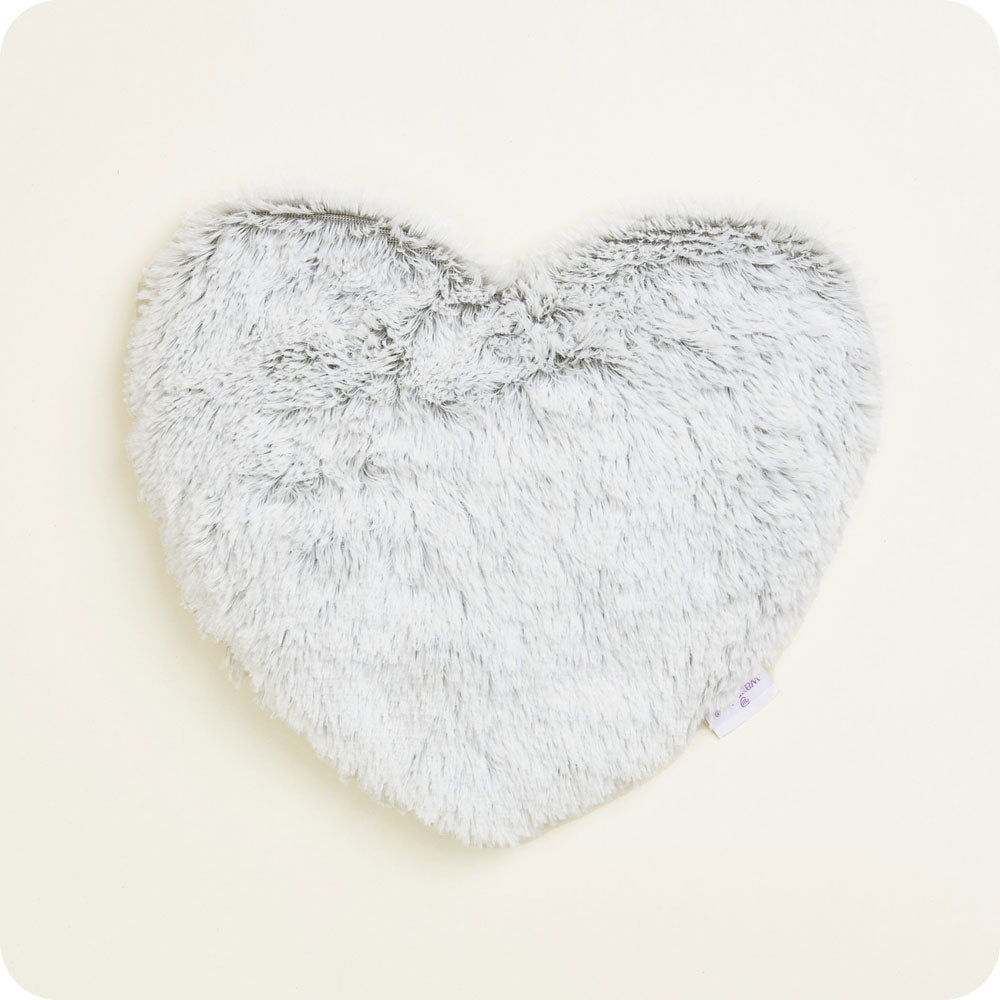 Marshmallow Gray Heart Heat Pad Warmies - Comfort Ready