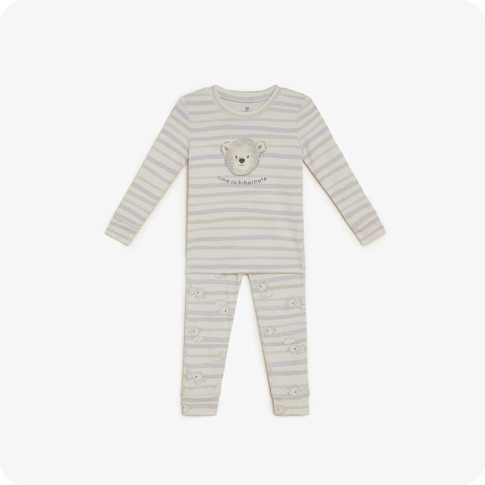 Marshmallow Bear Long Pajamas - Daily Set