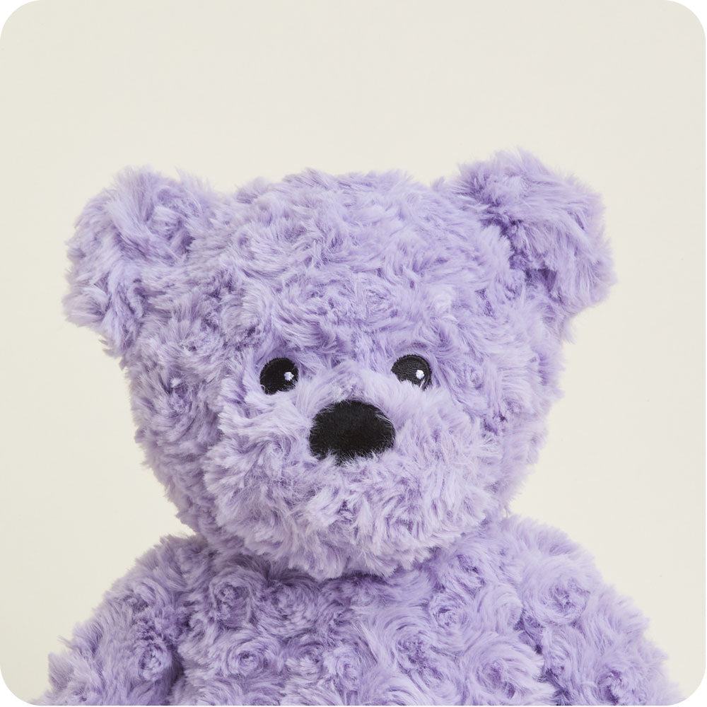 Purple Curly Bear Warmies - Classic Notes