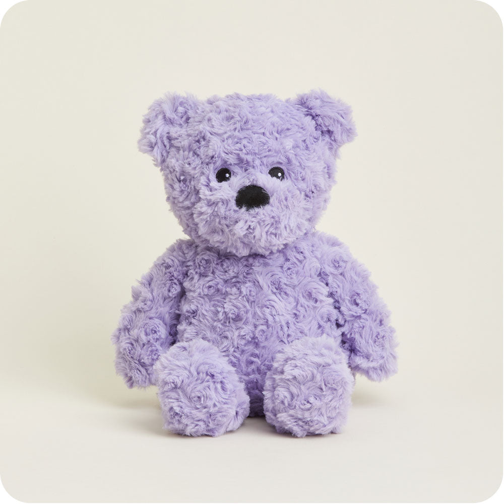 Purple Curly Bear Warmies - Classic Notes