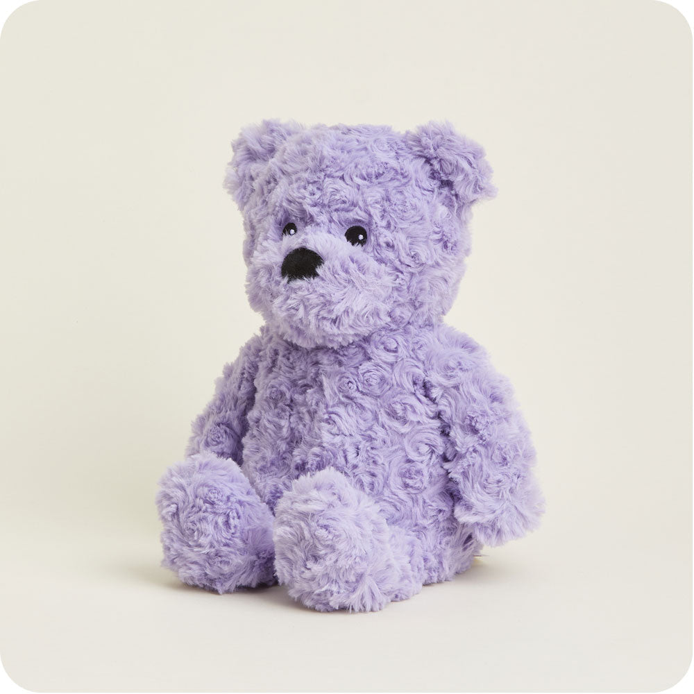 Purple Curly Bear Warmies - Classic Notes