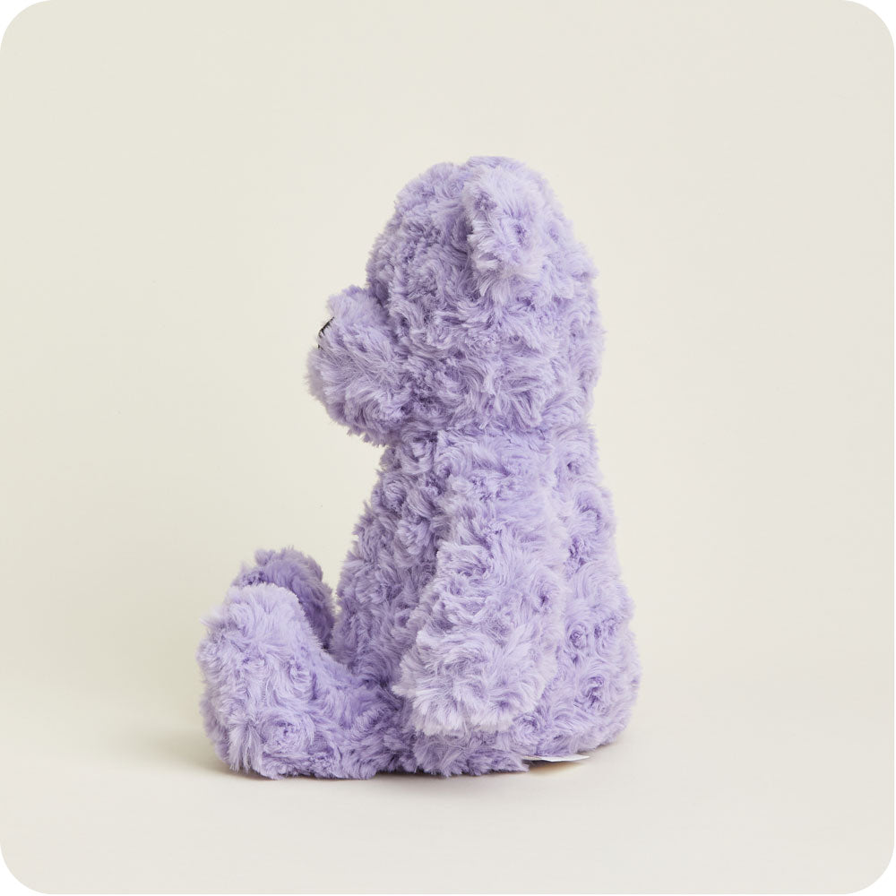 Purple Curly Bear Warmies - Classic Notes