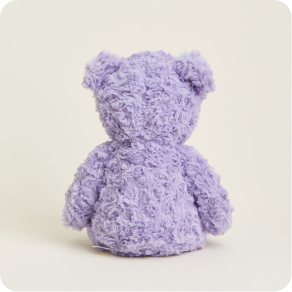 Purple Curly Bear Warmies - Classic Notes
