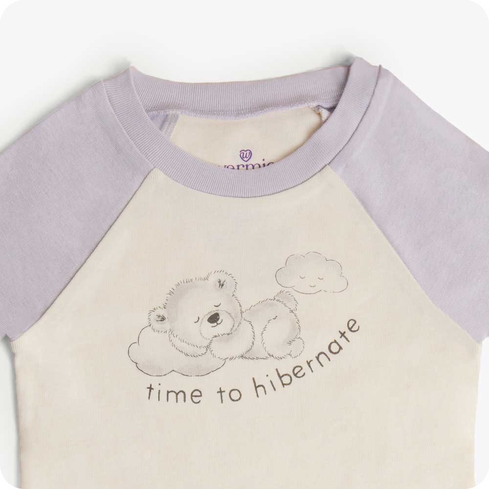 Marshmallow Bear Shorties Pajamas - Soft Snuggle