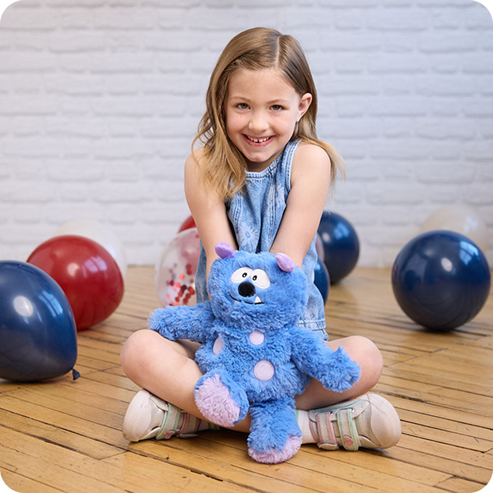 Blue Monster Warmies - Cozy Glow