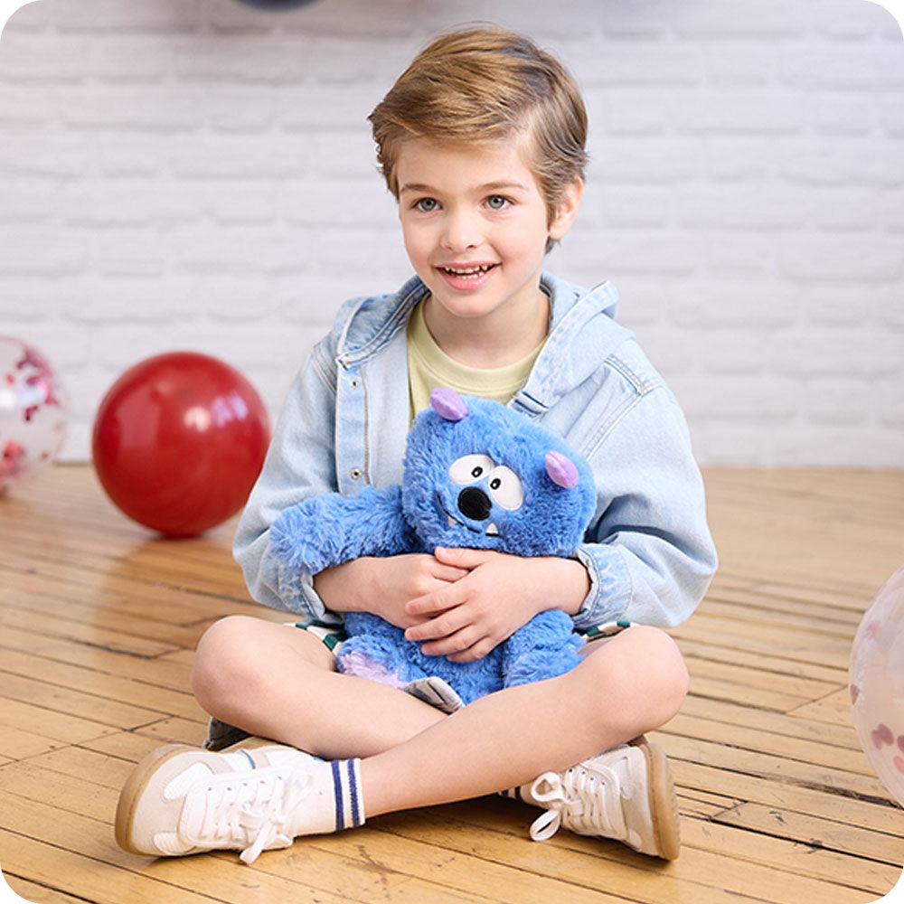 Blue Monster Warmies - Cozy Glow