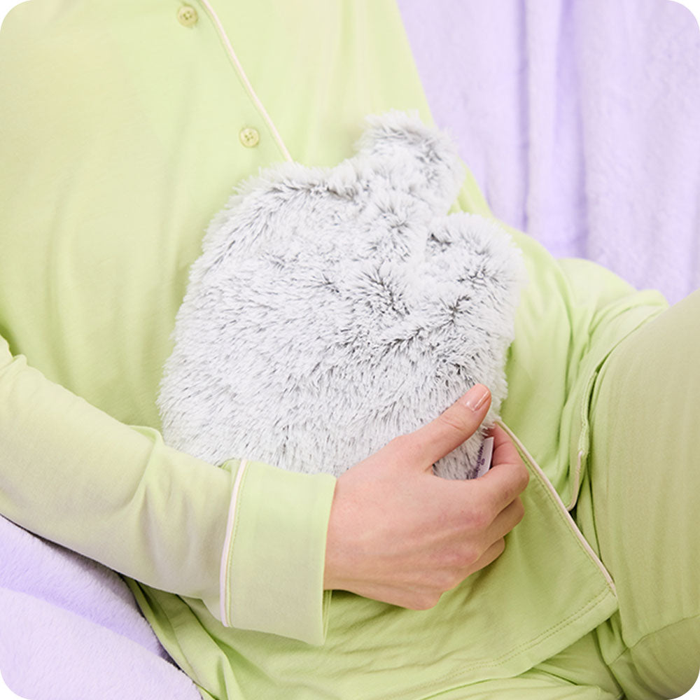 Marshmallow Gray Bottle Warmies - Simple Care