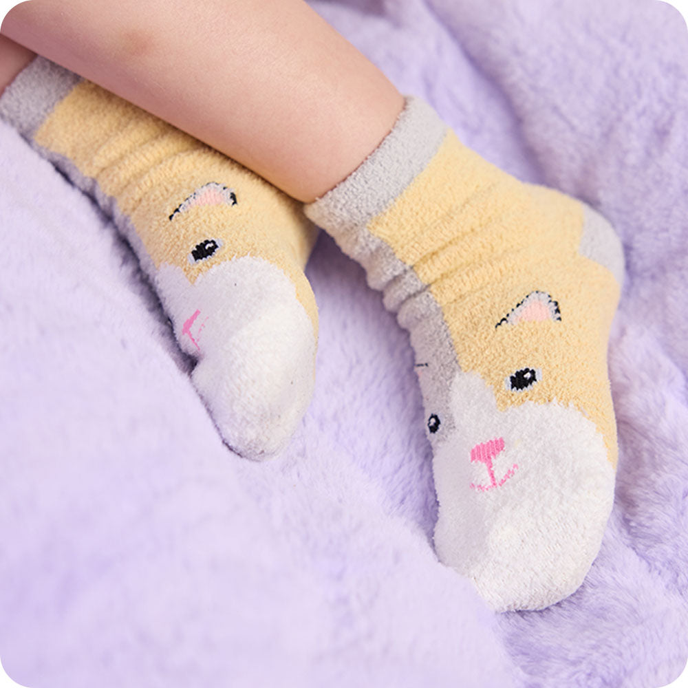 Calico Cat Non-Slip Socks - Soft Warmth