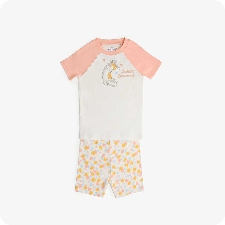 Calico Cat Shorties Pajamas - Calm Comfort