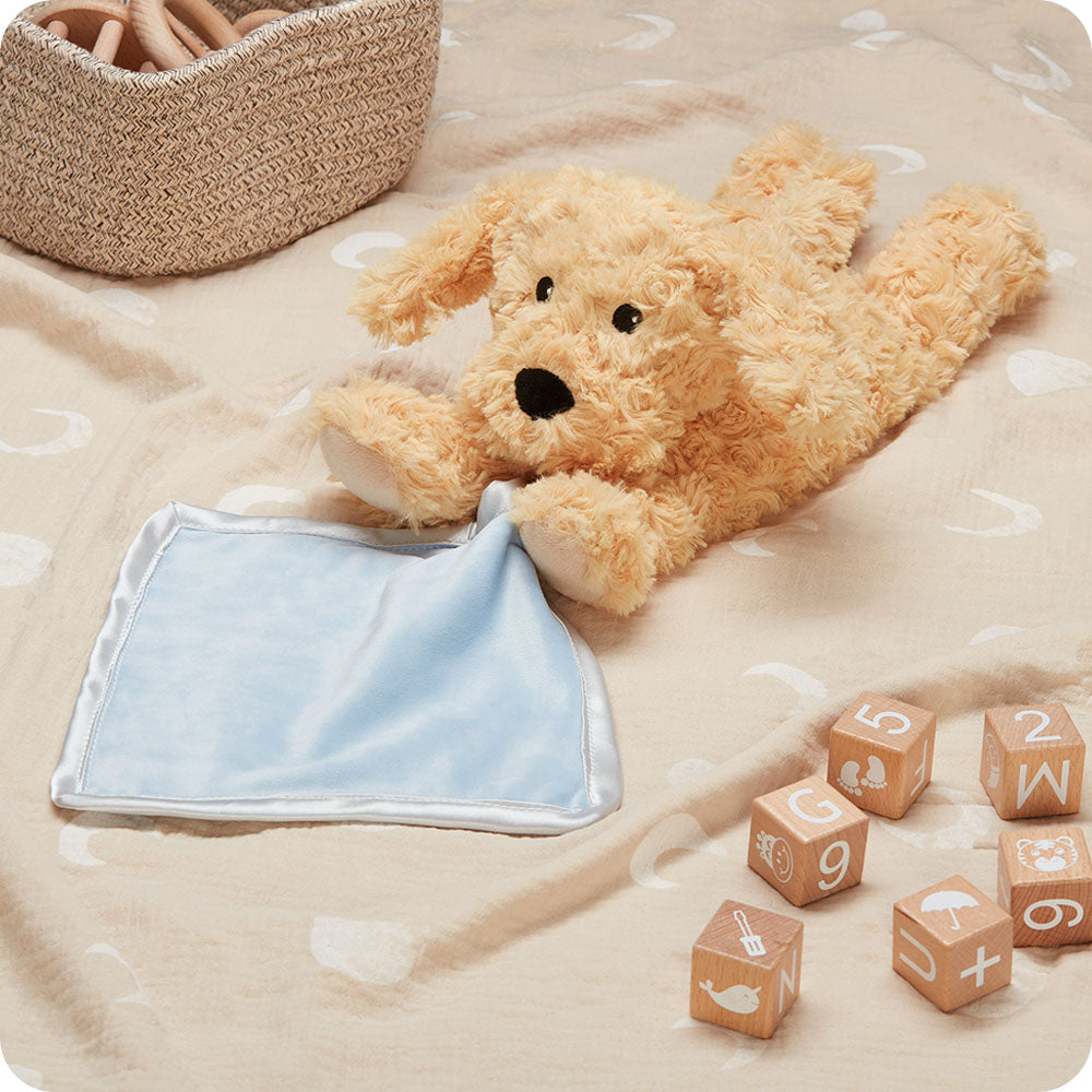 Golden Dog Blankie Warmies - Cozy Glow