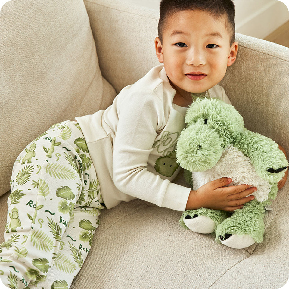Green Dinosaur Warmies - Cozy Glow