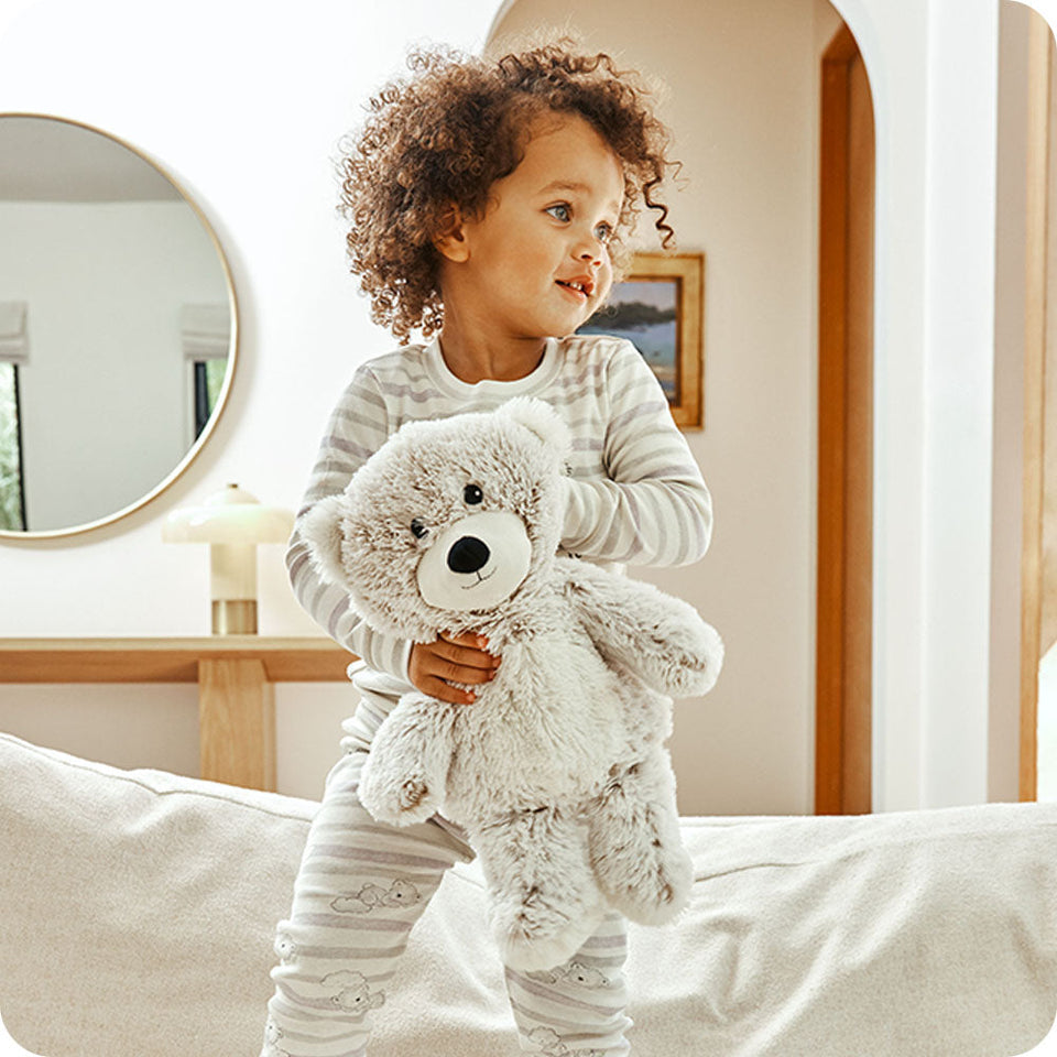 Marshmallow Bear Warmies - Soft Glow