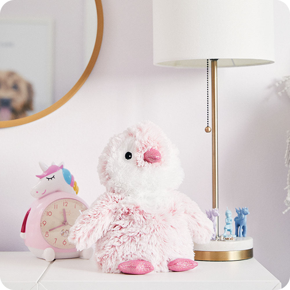 Pink Penguin Warmies - Soft Glow