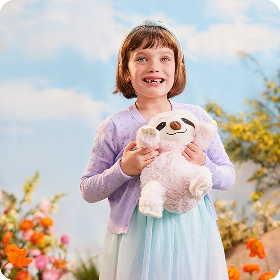 Pink Sloth Warmies - Easy Spritz