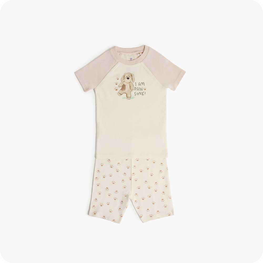 Puppy Shorties Pajamas - Cozy Bedtime