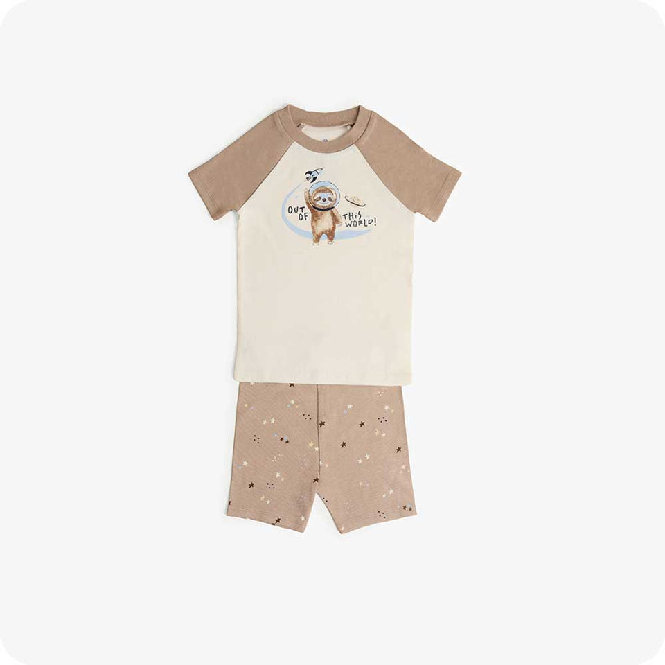 Sloth Shorties Pajamas - Calm Comfort