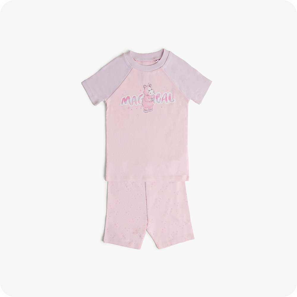 Unicorn Shorties Pajamas - Quiet Comfort