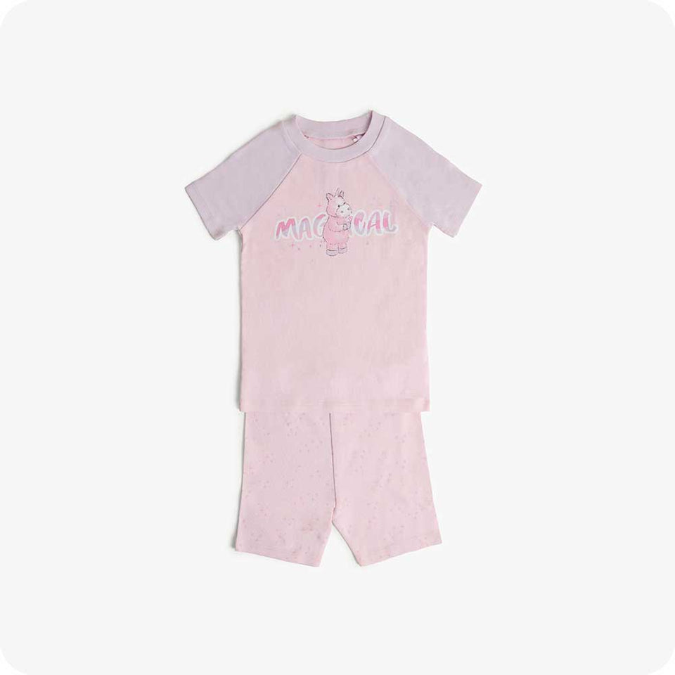 Unicorn Shorties Pajamas - Quiet Comfort